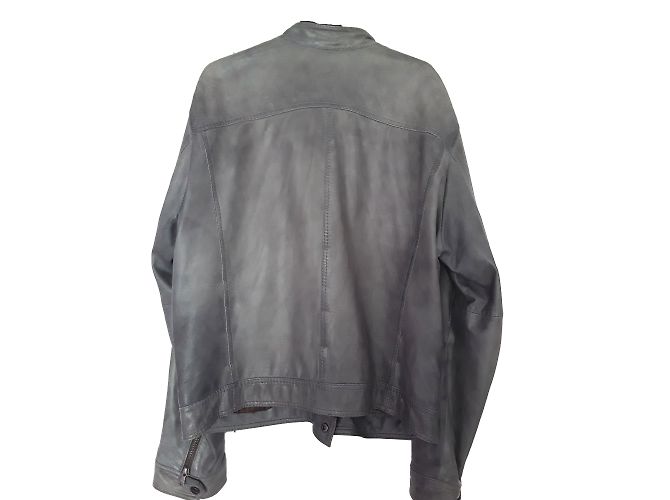 Redskins Lederjacke für Herren Grau XL - Ansicht 2