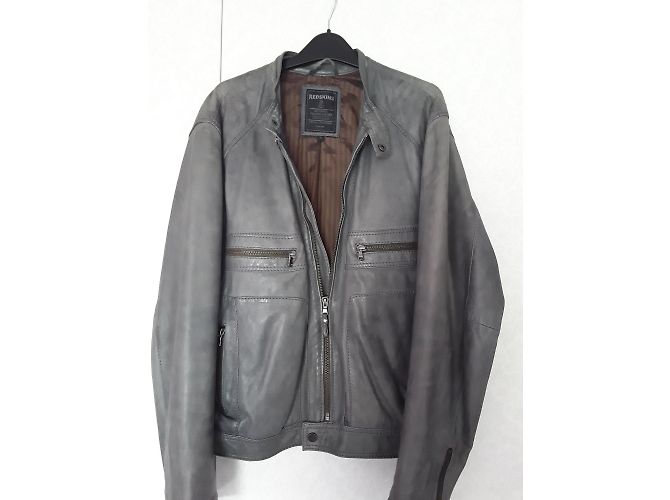Redskins Lederjacke für Herren Grau XL - Ansicht 3