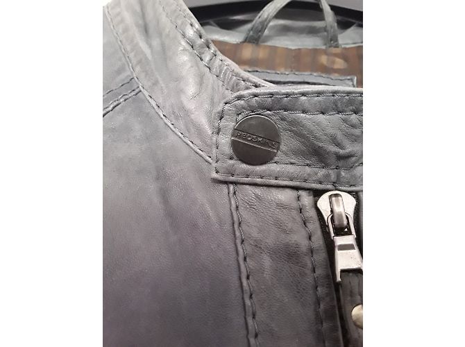 Redskins Lederjacke für Herren Grau XL - Ansicht 6