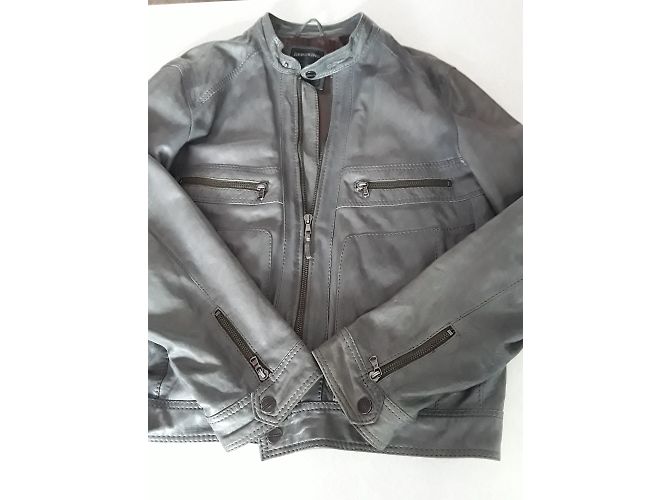 Redskins Lederjacke für Herren Grau XL - Ansicht 7