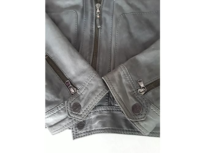 Redskins Lederjacke für Herren Grau XL - Ansicht 8