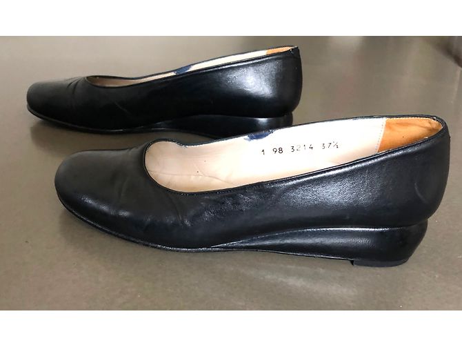 Autre Marque Bailarinas de cuero negro - vista 3