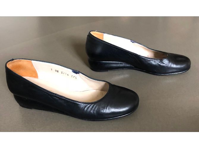 Autre Marque Bailarinas de cuero negro - vista 5