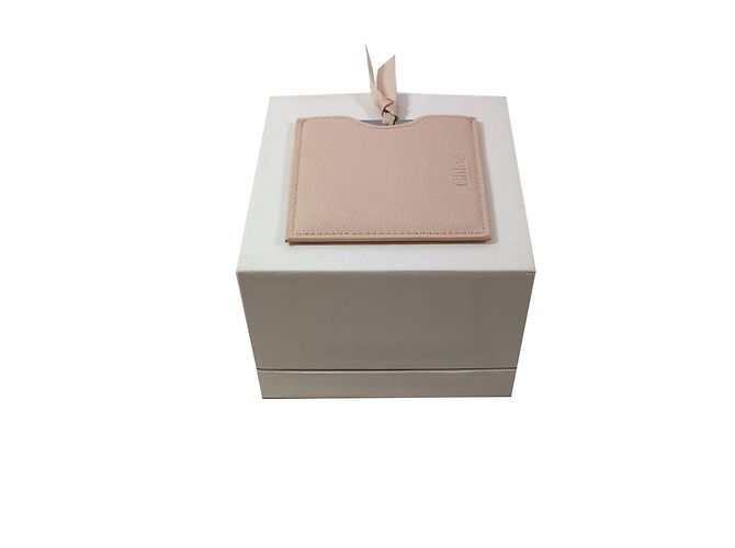Specchio da borsa Chloé in metallo beige - vista 2
