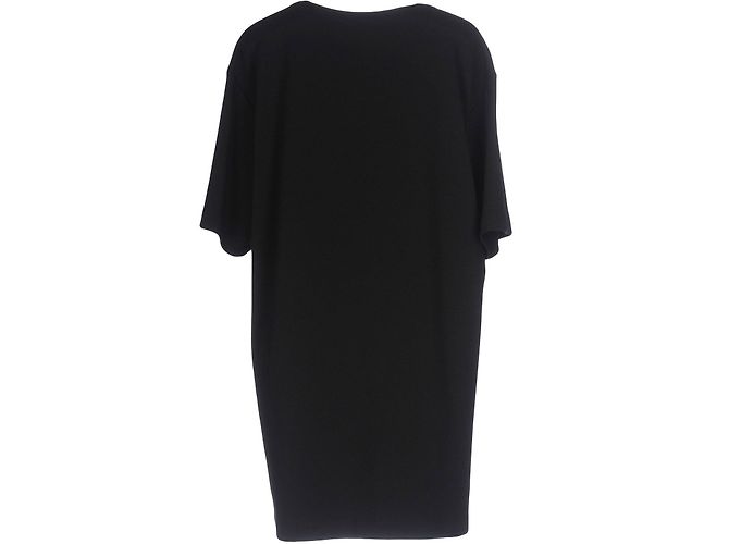 Vestido Moschino Couture de jersey negro con estampado de cadena - vista 2