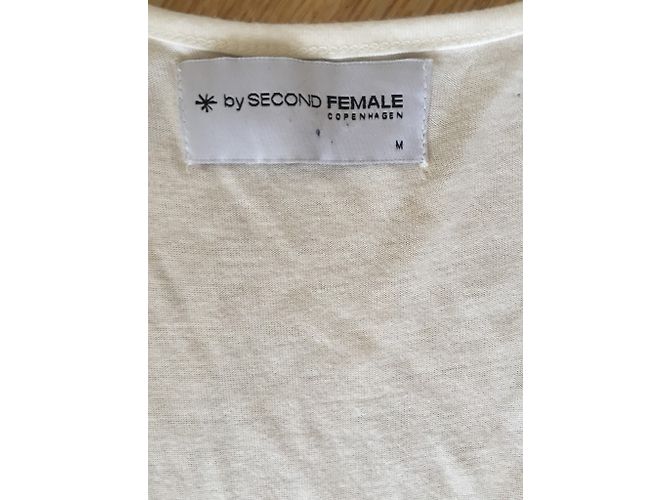 Autre Marque Kleid aus Viskose Weiß Creme Größe M Roh - Ansicht 3
