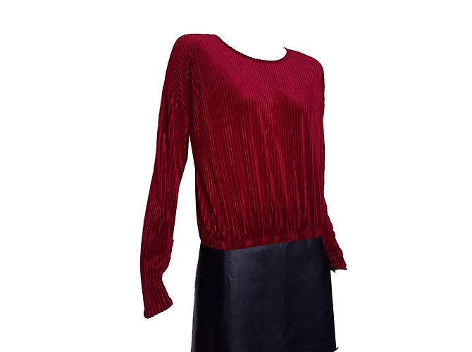 Crop Top Zara Granate Burdeos - vista 2