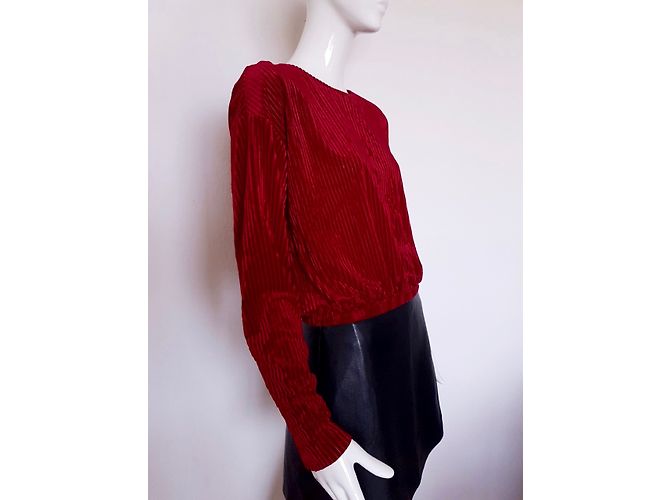 Crop Top Zara Granate Burdeos - vista 3