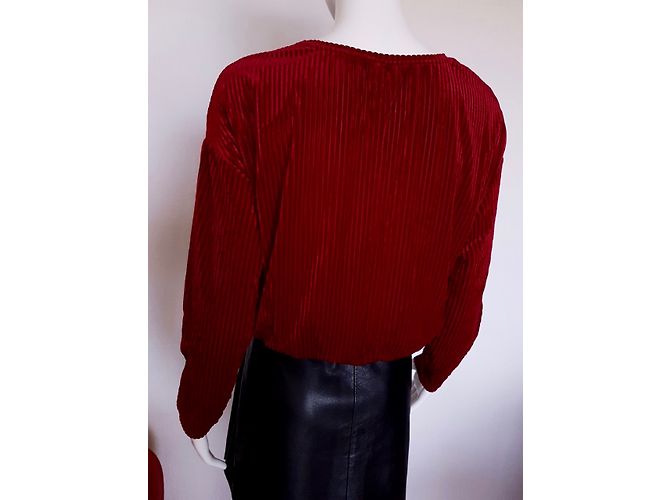 Crop Top Zara Granate Burdeos - vista 4