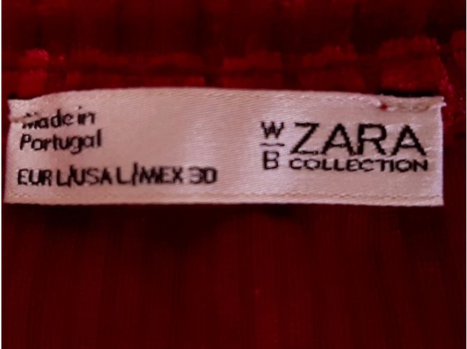 Crop Top Zara Granate Burdeos - vista 8
