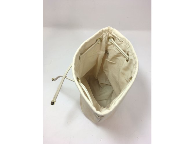Pochette Chloé Beige in Cotone - vista 3
