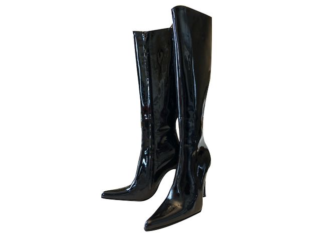 Botas Free Lance de charol negro - vista 2