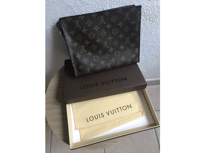 "LOUIS VUITTON 26"Pochette Marrone - vista 9