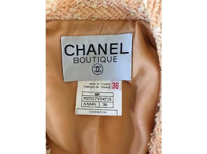 Chanel Falda elegante Melocotón - vista 7