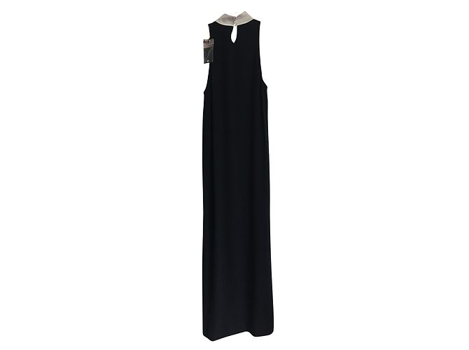 Yves Saint Laurent Schwarzes langes Abendkleid aus Viskose - Ansicht 2
