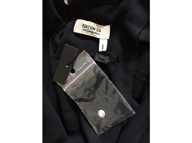 Yves Saint Laurent Schwarzes langes Abendkleid aus Viskose - Ansicht 4