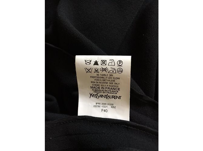 Yves Saint Laurent Schwarzes langes Abendkleid aus Viskose - Ansicht 5