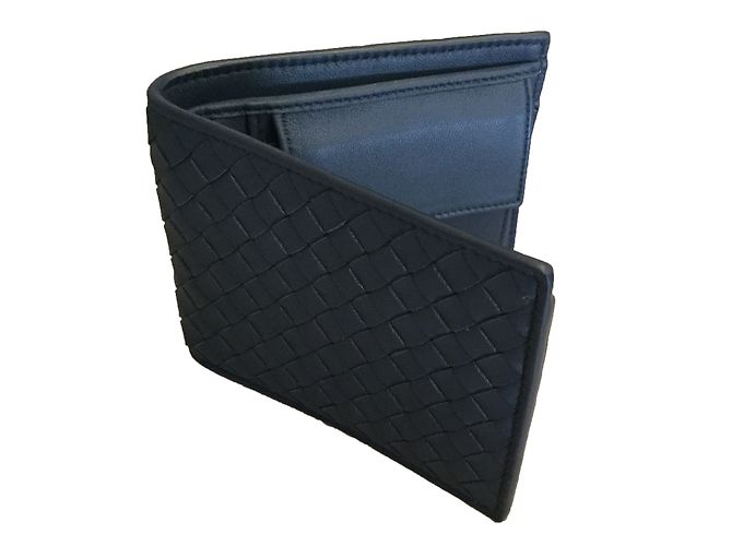 Bottega Veneta Intrecciato Bi-fold wallet Blue - view 2