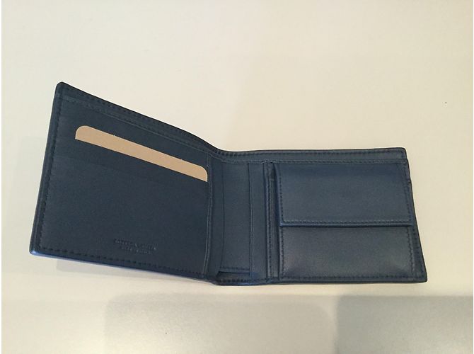 Bottega Veneta Intrecciato Bi-fold wallet Blue - view 3