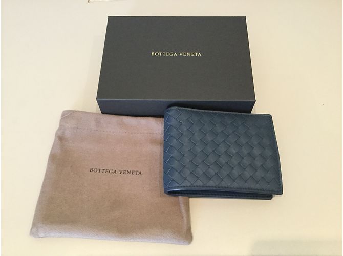 Bottega Veneta Intrecciato Bi-fold wallet Blue - view 6