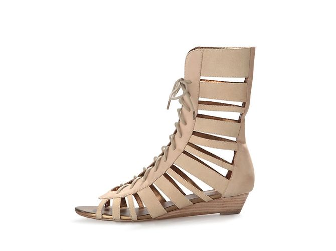 Autre Marque Sandali Chattawak Spartans Beige Camoscio - vista 2