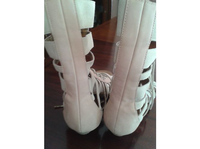 Autre Marque Sandali Chattawak Spartans Beige Camoscio - vista 4