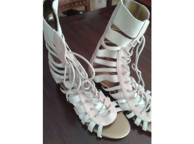 Autre Marque Sandali Chattawak Spartans Beige Camoscio - vista 6