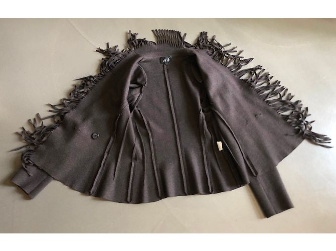 Irié Wool Jersey Jacket Dark Brown - view 5