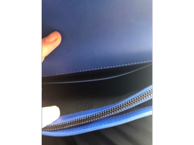 Borsa Pinko Love blu in pelle - vista 3