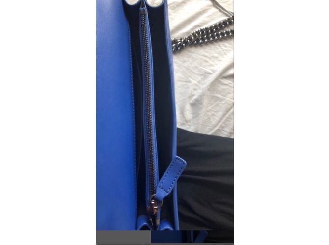 Borsa Pinko Love blu in pelle - vista 4