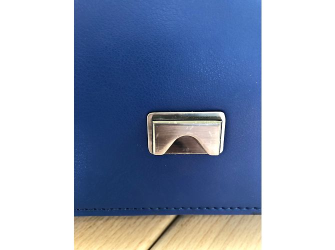 Borsa Pinko Love blu in pelle - vista 5