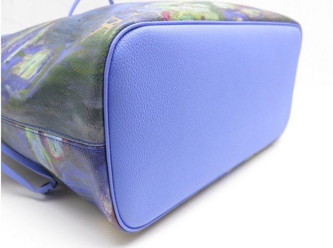 Neverfull Louis Vuitton Mai completo Masters Monet Rosa Blu D'oro Giallo - vista 4