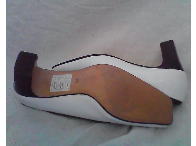 Décolleté Nina Ricci in pelle bianca 36 - vista 5