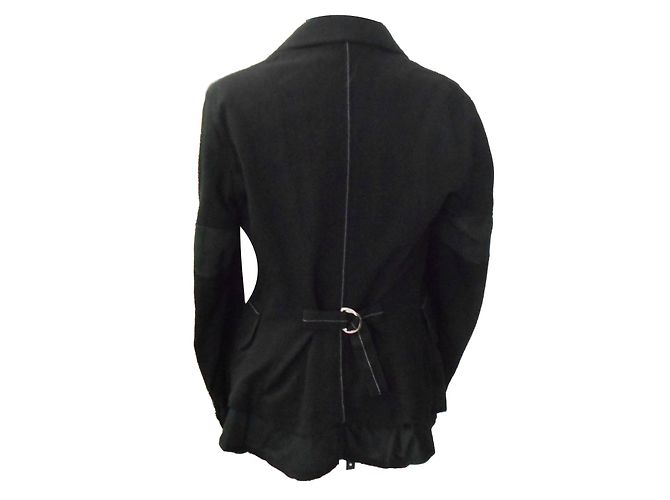Chaqueta High de algodón negro - vista 2