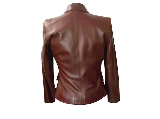 Regina Rubens Lederjacke Bordeaux - Ansicht 2