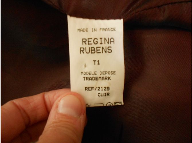 Regina Rubens Lederjacke Bordeaux - Ansicht 3