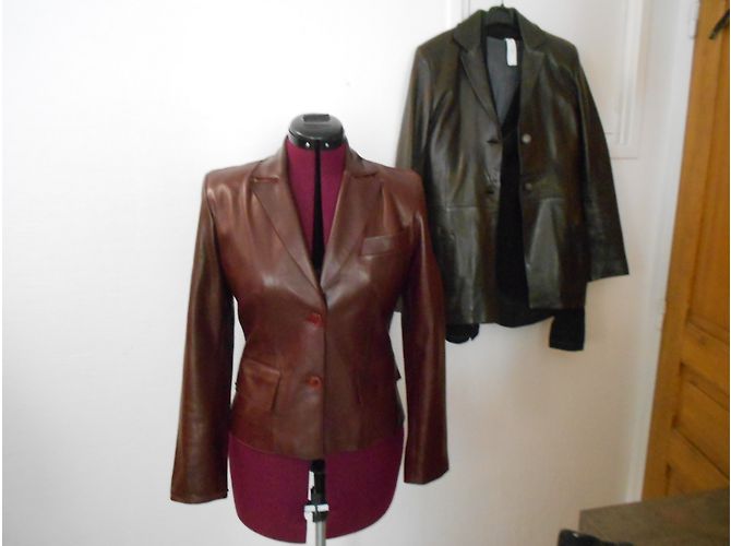 Regina Rubens Lederjacke Bordeaux - Ansicht 6