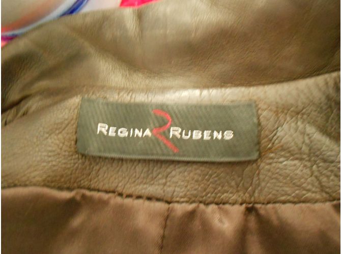 Regina Rubens Lederjacke braun Dunkelbraun - Ansicht 10