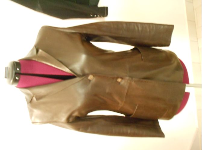 Regina Rubens Lederjacke braun Dunkelbraun - Ansicht 3