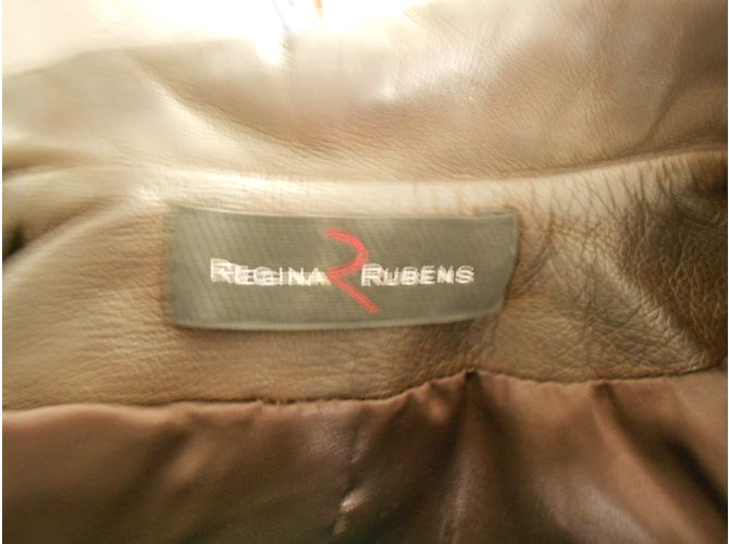 Regina Rubens Lederjacke braun Dunkelbraun - Ansicht 7