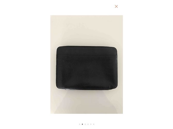 Chanel Pouch Black Grained Leather - view 2