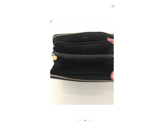 Chanel Pouch Black Grained Leather - view 4
