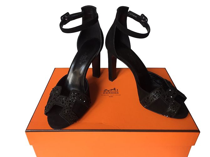 Hermès Sandalen Schwarz - Ansicht 2