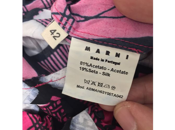 Abito senza maniche Marni con stampa multicolore - vista 4