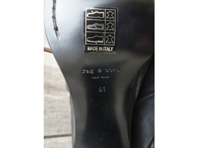 Botines de piel negra Rag & Bone Negro - vista 7