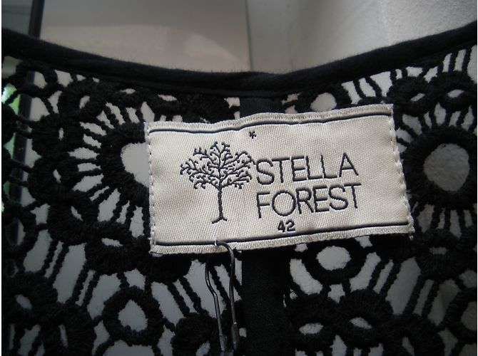 Chaqueta de crochet Stella Forest Negra Algodón Negro - vista 3