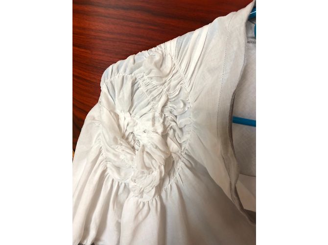 Blusa Cop Copine de algodón gris Talla 36 - vista 4