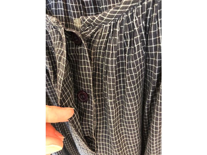 Blusa de algodón Isabel Marant Etoile gris - vista 3