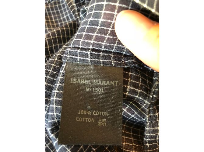 Blusa de algodón Isabel Marant Etoile gris - vista 6