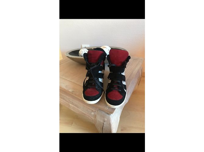 Sneakers Minelli in pelle rosso scuro Bordò - vista 2